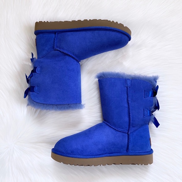 UGG Deep Periwinkle Bailey Bow II Boots - Picture 4 of 7